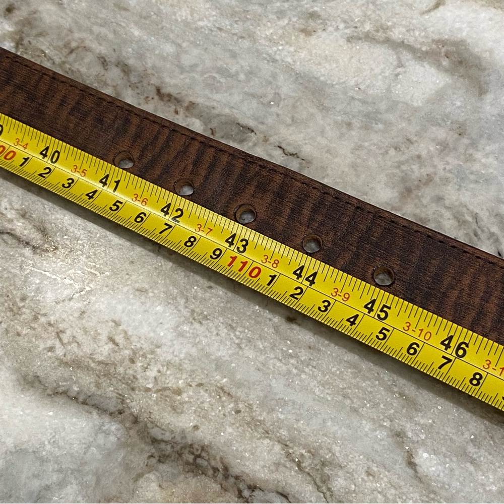 Justin Bomber Brown Top Grain Leather Belt 44 EUC - Picture 12 of 12